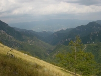 Vista valle Turrite cava dal Monte Forato Vista valle Turrite cava dal Monte Forato