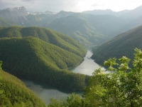 Overview of Vagli the lake from the road that goes to Vergaia Careggine Overview of Vagli the lake from the road that goes to Vergaia Careggine